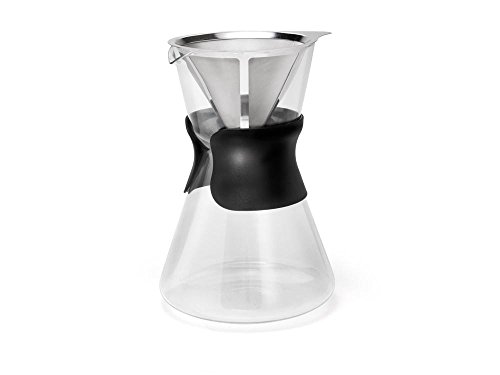 Bredemeijer LV117000 Cafetière Lente Lento, Acier Inoxydable, Transparent, 137 x 137 x 207 cm