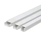 Medida: 10x20 mm. Wolfpack 19030907 Canaleta Adhesiva Con Tapa 10x20 mm. x 2 m.