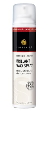 Preisvergleich Produktbild Schützendes Pflegespray - Solitaire Brillant Wax Spray - Schutz, Pflege, Imprägnierung und Farbauffrischung für glatte Leder - von Solitaire - 300 ml