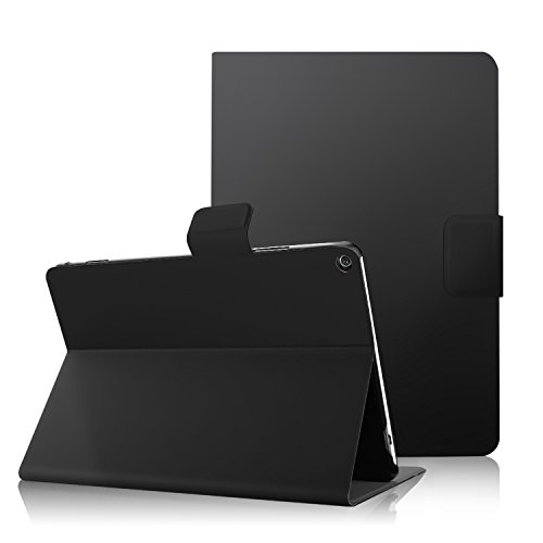 Huawei MediaPad M3 Lite 10.1 hülle, IVSO hochwertiges PU Leder Etui hülle Tasche Case - mit Standfunktion, super 360° Anti-Wrestling, ist für Huawei MediaPad M3 Lite 10.1 Tablet-PC perfekt geeignet (Schwarz)