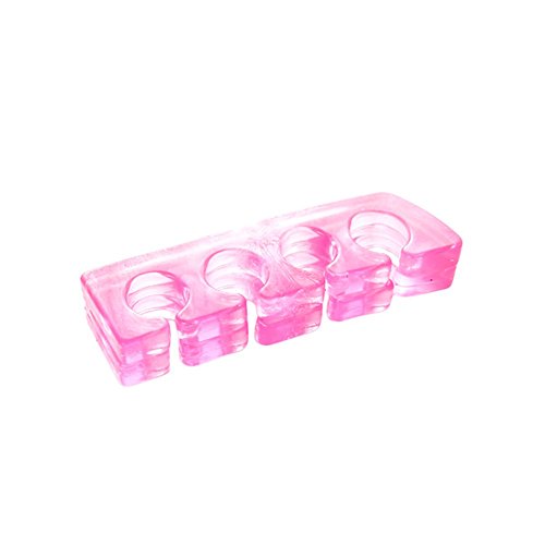 SZTARA Reusable Girls Toe Separator Chic Round Shape Silicone Manicure Pedicure Nail Art Care Tool Pink
