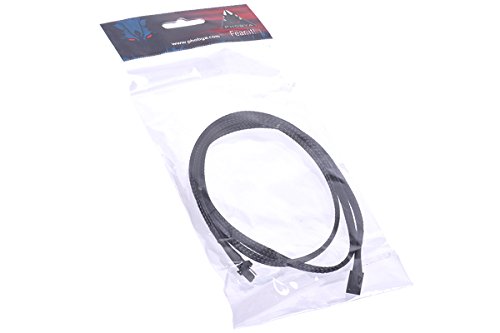 Phobya Verlängerung 3Pin Molex ultra lang 90cm – Schwarz - 2