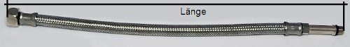 Sanitärarmaturen Anschlussschlauch M10x1 lang – 3/8″ ÜWM x 500 mm - 2