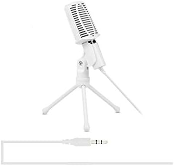 Aotejia SF-940 Professional 3.5mm Stereo Plug Condenser Microphone Skype Karaoke OK Singing Gaming Wired Mic white