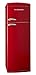 Produktbild Telefunken TFK1543FR2 Kühl-Gefrier-Kombination / A++ / 175,4 cm Höhe / 206 kWh/Jahr / 242 L Kühlteil / 63 L Gefrierteil / Retro-Design / rot