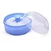 Malloom® Baby Soft Face Body Cosmetic Powder Puff Sponge Box Case Container (Blue)