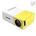 Price comparison product image Elenxs YG300 LED Projector 3.5mm Audio 320x240 Pixels 1080p HD SD Card AV USB Mini Projector Home Media Player