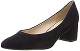 Dit artikel betreft een pumps effen van het merk Hogl. De modelnaam is 104002 en de kleur is blauw. Het product heeft een wijdte G en een vast voetbed. De zool is van rubber en het materiaal bovenkant is van suede.