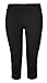 Produktbild Damen Leggings Damen Crop Capri Hose BRODY & Co 3/4 Gym zugeschnitten Leggins Dance Yoga Gr. S/M, schwarz