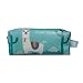 Price comparison product image Large Pencil Case Alpaca Pen Bag with Handle Jelly Gel Pencil Pen Case Holder Makeup Bag Pouch Stationery Pouch Bag for Women Girls School Students 1 PCS 20.5cm*8cm*6cm