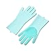 Produktbild Rosa weiche Pinselhandschuhe, Silikonhandschuhe, Mädchen-Bülhandschuhe, Pinselhandschuhe, wasserdichte Handschuhe, Küchenreinigungshandschuhe, Multifunktionale Geschirrspülhandschuhe,Green