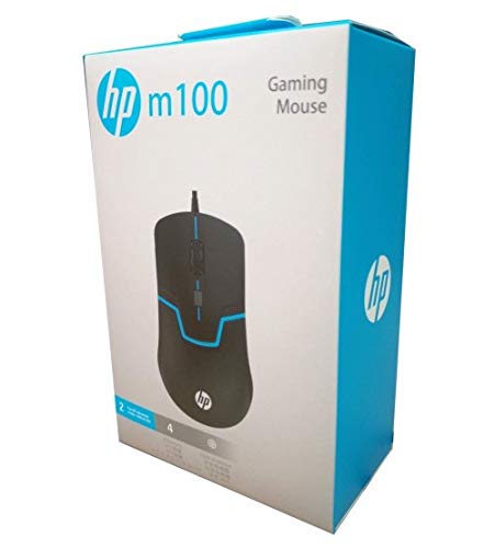 HP M100 Wired Gaming Optical Mouse (Black)
