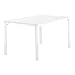 Produktbild Sieger 1770-40 Exclusiv-Tisch mit Puroplan-Platte, 140 x 90 cm, Gestell Aluminium weiß, Tischplatte Marmordekor weiß