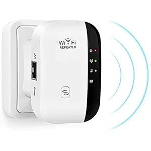 WorldCare Wi-Fi Extender Wi-Fi Singal R Repeater Up to 300Mbps Imp s Wireless Coverage Access Point Integrated s LAN Port(WhiteUK Plug) -Layfoo-CS-A-258698