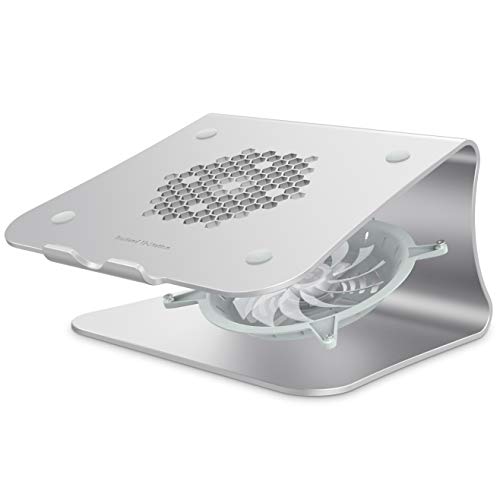 Bestand Supporto per MacBook con Ventilatore, Supporto di Dissipazione del Calore per Computer: [Versione Aggiornata], Supporto Compatibile con Apple MacBook e Tutti Laptop, 105F Argento