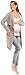 Happy Mama Women's Maternity Waterfall Cardigan Cable Knit Coat Long Wrap 326p (Grey, ONE SIZE UK 8/10/12)