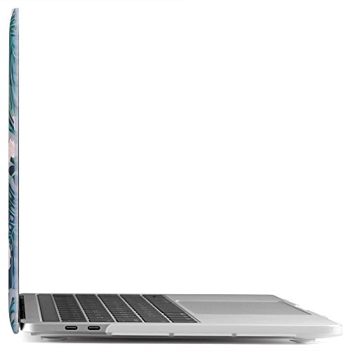 iDOO MacBook Schutzhülle / Hard Case Cover Laptop Hülle [Für 2016 MacBook Pro 15 Zoll mit Touch Bar: A1707] – matt, Tropische Palmen - 4