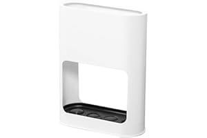 Amrocky Umbrella Stand Rack, Plastic Umbrella Holder with Hydroscopic Tray, Small Umbrella Rack Space Saving for Folding Umbrellas, Umbrella Bucket for Indoor Home Office (White)