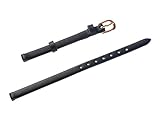 Uyoung Damen Leder 6 mm Schwarz Uhrenarmband LS018k0606-10