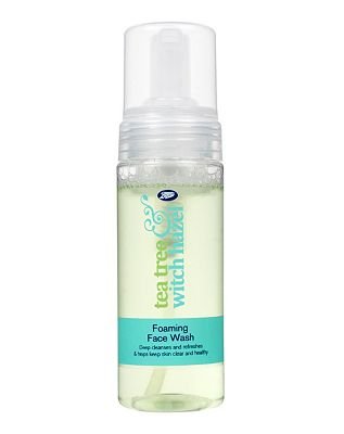 Boots Tea Tree and Witch Hazel Foaming Face Wash 150ml - Helps Keep Skin Clear and Healthy
