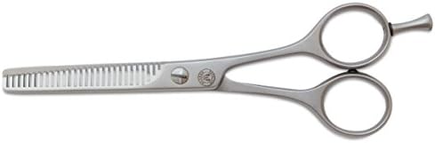 Mars Professional Stainless Steel Thinning Scissors Shears, Double Toothed Blades, 5.5" Length