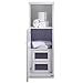 Izziwotnot Skyline Tall Boy Storage Unit, High Gloss White