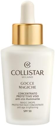 Collistar Gocce Magiche Protettive Spf50, Texture Leggera e Fluida, Illumina e Uniforma il Colorito, Proteggono da Raggi UV/IR e Inquinamento 365 Giorni l'Anno, 50 ml