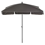 sombrilla stokke gris melange Sombrilla de poliéster 160 GSM y protección contra rayos UV
