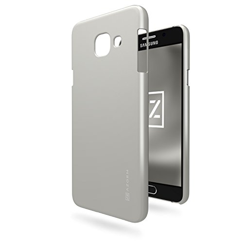 Funda Samsung Galaxy A3 2016  4 7   Azorm Color Edition Carcasa protectora rigida  Cover Antideslizante y Anti-Ara  azos - Plata  Efecto Met  lico 