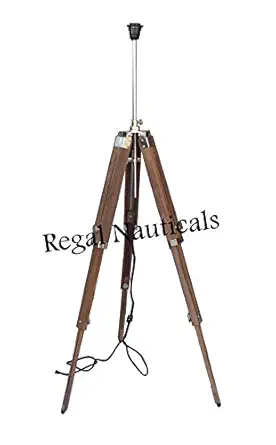 Marien Designer Royal Nautical Tripod Floor Lamp Modern Lampshade Tripod Stand