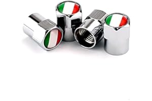 Goliton Bandiera britannica Mini Metal Car valvola della gomma della valvola del pneumatico dell'ugello tappi (bandiera italiana)