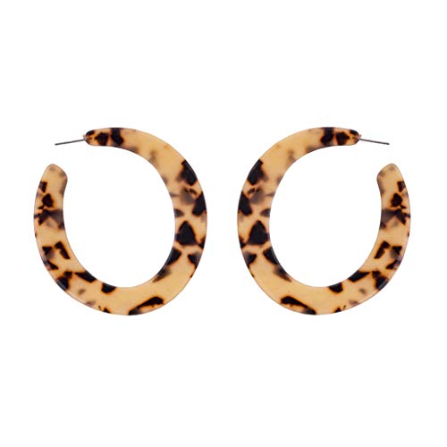 Preisvergleich Produktbild UINGKID Damen Ohrringe Mode Ohrstecker Persönlichkeit Kreative Acetat Platte Geometrie Halbring Schmuck