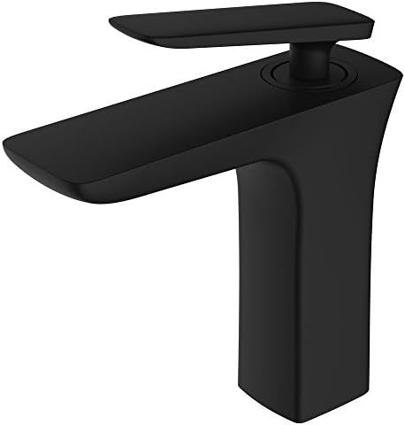 Modern Bathroom Wash Basin Sink Mono Tap Mixer Black Sanlingo LUDO Series