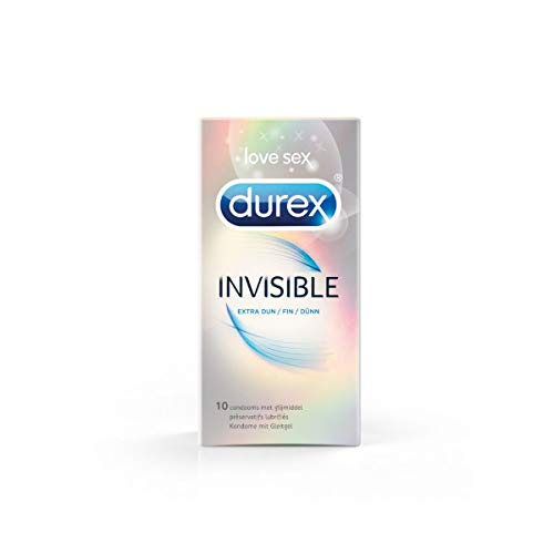 Durex préservatifs Invisible Extra Fin Extra Lubrifié 10 Unités