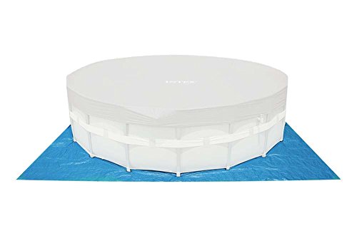 INTEX Ultra Frame Swimming Pool 488 x 122 cm Schwimmbecken Stahlrahmen 28324 Komplett-Set mit Extra-Zubehör wie: Reinigungsset und Fußbad - 6