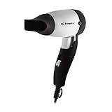 Potencia 1200 W Orbegozo - Secador Pelo Se1200, 1200W, 1 Veloc., 1 Temp., Negro, Difusor, De Viaje