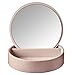 Produktbild mojoo dänemark Jewelry Box - Schmuckkasten- Make-Up Organizer mit Spiegel - Aufbewahrungsbox - Schminkbox - Holz - 20x5cm - Hochglanz - Powder Rose rosa