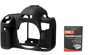 FND Silicone Protective Camera Case Cover for EOS 5D Mark III Black Silicone Cover with Protector Scratch Proof,Dirt Resistant, Anti Slip, Anti Fingerprint