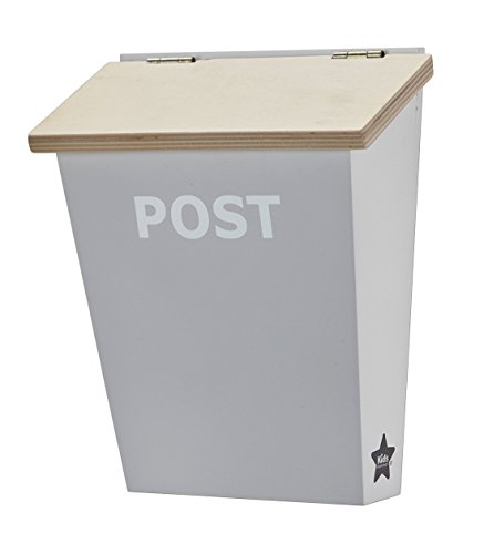 Preisvergleich Produktbild Kids Concept- Briefkasten Spielzeug Postkasten Kinderzimmer Kinder Holzmöbel - 18x9x21cm, Hellgrau