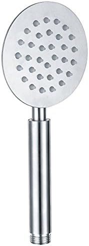 DDY Handheld Shower Head Water Saving Shower Head Cylindrical Silica Gel Nozzles Single Function Chrome Fnished , B