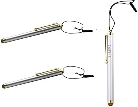 PHARRI 3-Pack Executive Stylus Pen Microfiber Mesh Tip for All Capacitive Touch Screen Smart Phones and Tablets(SG)