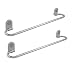 Klaxon Armano Stainless Steel Towel Holder (Chrome Finish, Pack of 2) RS.757.00