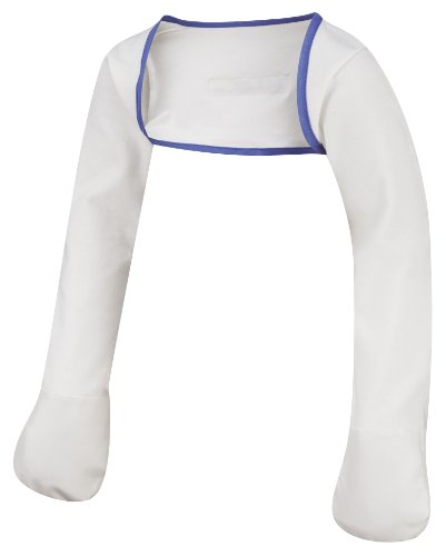 ScratchSleeves | Stay-on Scratch Mitts for Itchy Toddlers & Pre-School Children | Cream/Blue | Sizes from 21 months to 5 years