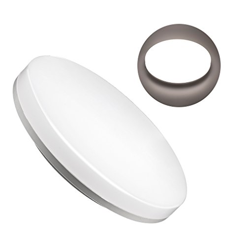 J&C® 2 Jahre Garantie Ø280*48mm 18W 1550LM IP44 LED Feuchtraumlampe Deckenleuchte Neutralweiß 4000K-4500K RA?80 90% Sparen Rund Hell wie 100W Traditionelle Lampe - 4