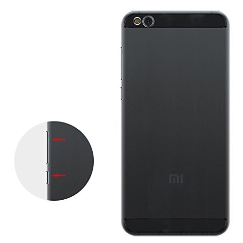XiaoMi Mi5C Funda - SMTR Estuche de silicona cubierta Slim TPU Cover Funda para XiaoMi Mi5C  transparente