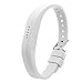 Produktbild DSHS Flex 2-Armband, mit Chrom, weiches Silikon, Fitness-Armband, verstellbar, weiß
