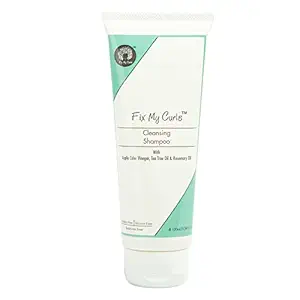 Fix My Curls Cleansing Shampoo for Curly And Wavy Hair, Natural & Cruelty Free, Anti-frizz, Anti-itch using Apple Cider Vinegar, pH Balanced, With Tea Tree & Rosemary Oil (100ml)