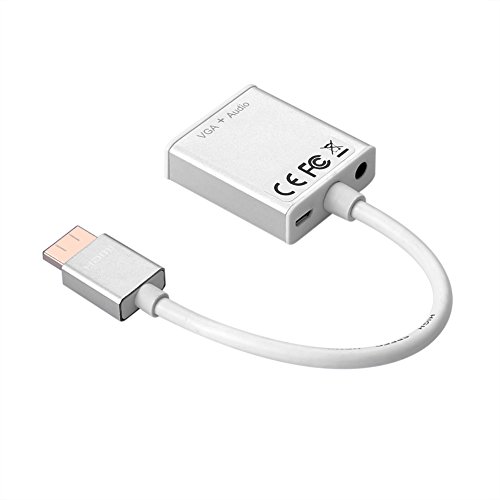 SIENOC 1080P HDMI auf VGA male zu female Video Audio Adapter-Kabel Converter mit Micro-USB und 3,5 mm Audio-Anschluss&Kabel für PC Laptop HD DVD - 3