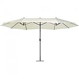 Grosser Sonnenschirm 460 cm - Beige SIBILLA