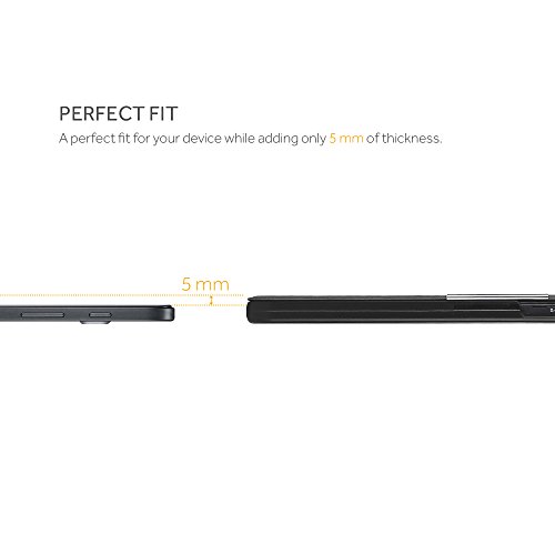 Samsung Galaxy Tab A (2016) 10.1 Hülle, EasyAcc Samsung Galaxy Tab A 10.1 T580N/ T585N Case Schutzhülle Hochwertiges PU Leder Etui – mit Automatischem Schlaf Funktion und Standfunktion (Grau, Kunstleder, Ultra Dünn) - 4